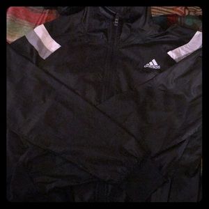 Adidas hooded windbreaker.